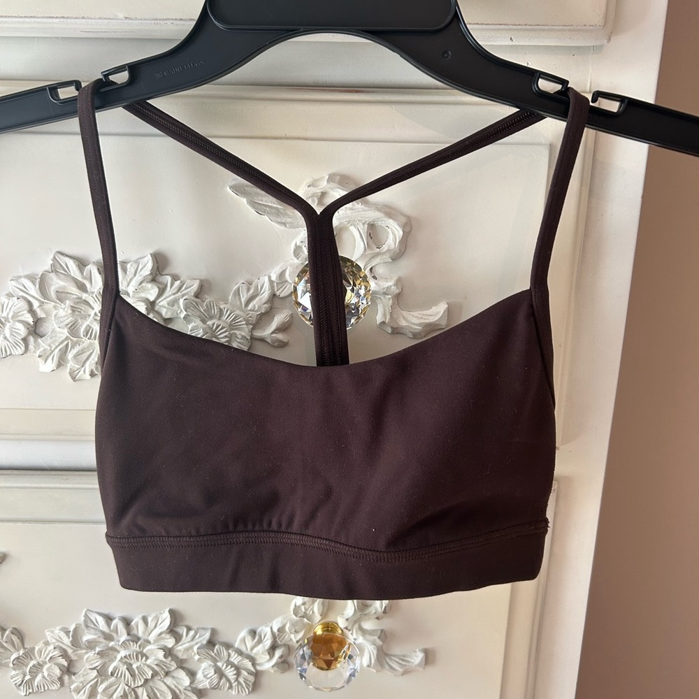 Lululemon Espresso Flow Y Bra Nulu— Good Condition